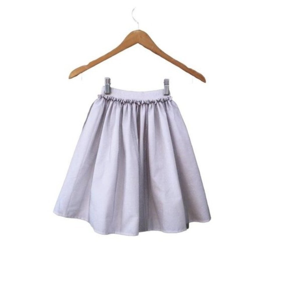 NEW Toddler Girl's 3 - 4T Sparkly‎ Silver Tulle Skirt